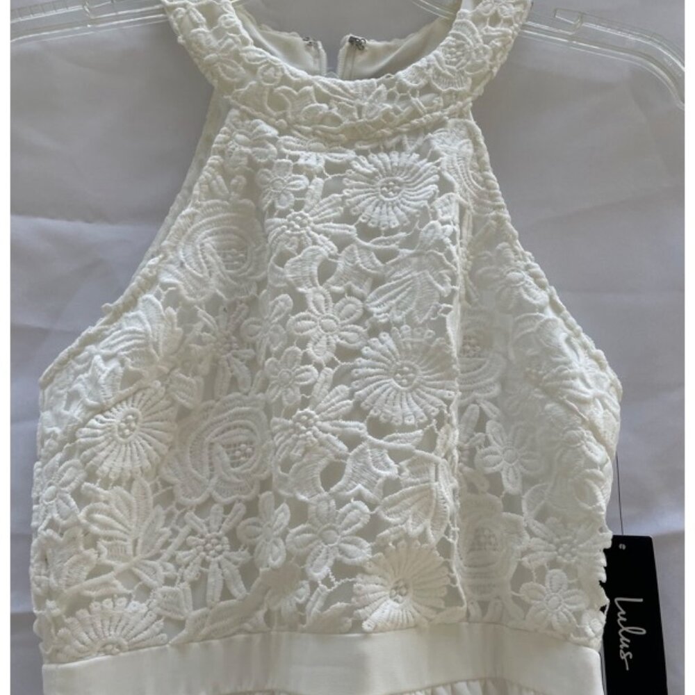 NWT Lulu's Teen Girls White Lace Dress